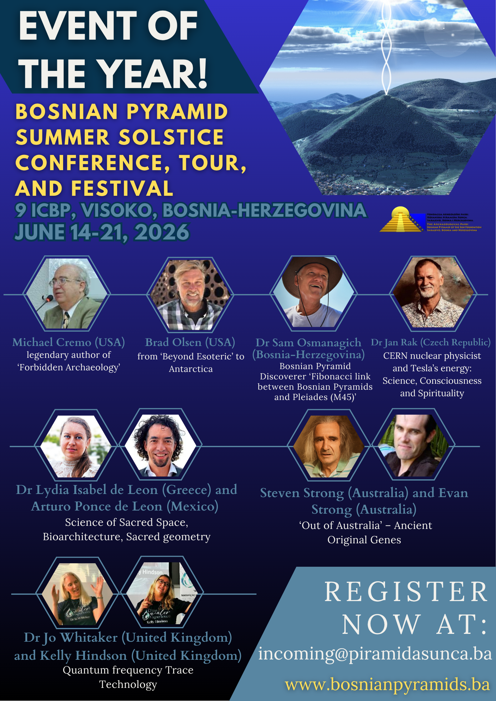 PROGRAM FOR THE CONFERENCE, TOUR, AND FESTIVAL SUMMER SOLSTICE 2026