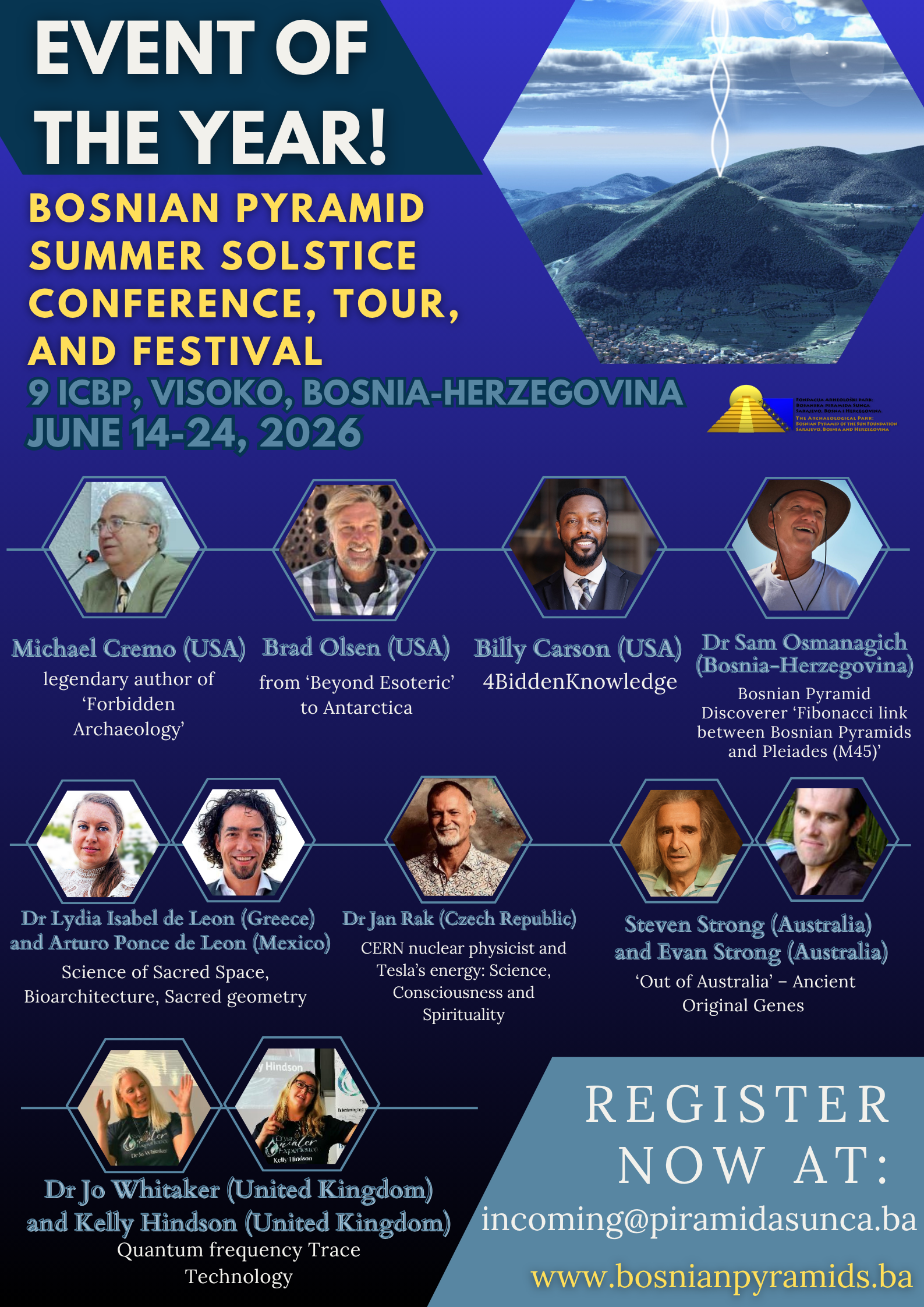 PROGRAM FOR THE CONFERENCE, TOUR, AND FESTIVAL SUMMER SOLSTICE 2026